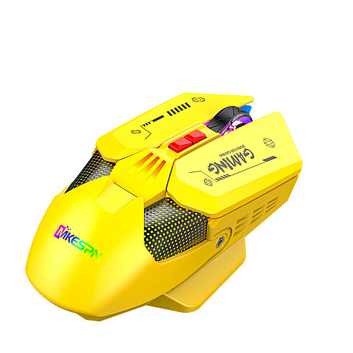 Мышь беспроводная игровая с аккумулятором и подсветкой Imice 2.4 gHz MiKespN W19 E-Sports Yellow