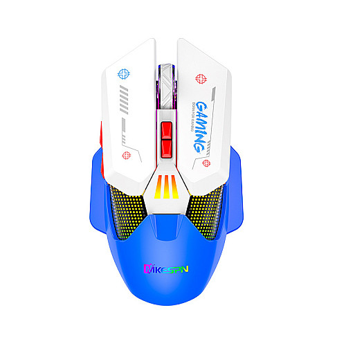 Мышь беспроводная игровая с аккумулятором и подсветкой Imice 2.4 gHz MiKespN W19 E-Sports Blue