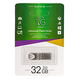 Флеш память USB T&G 32 GB Metal 117 USB 3.0 Silver (27734_3342071)