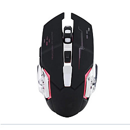 Бездротова ігрова мишка безшумна з вбудованим акумулятором T2 RGB USB Charge+Bluetooth Black