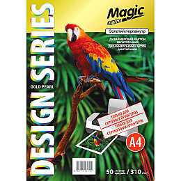 Фотопапір Magic A4 двосторонній 310 г/м2 для струменевого принтера Золотий перламутр 50 шт