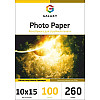 Фотопапір Galaxy 260 г/м2 RC Шовк-півгладь 10x15 см Білий 100 шт