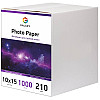 Фотопапір Galaxy 210 г/м2 глянець 10x15 см Білий 1000 шт
