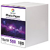 Фотопапір Galaxy 180 г/м2 глянець 13x18 см Білий 500 шт