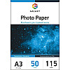 Самоклеящаяся фотобумага глянец Galaxy A3 115 г/м2 Белый 50 шт (10404)