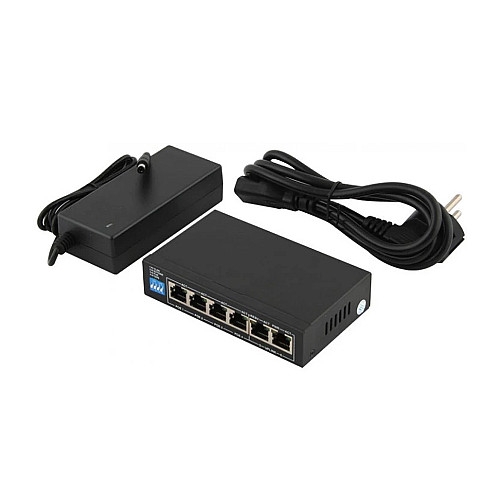 PoE-комутатор FoxGate S6004G-G2-AI POE Watchdog 6 портів (284383)