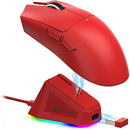 Мышь беспроводная игровая Attack Shark X11 PAW3311 22000 DPI 2,4G+Bluetooth Red
