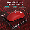 Мышь беспроводная игровая Attack Shark X11 PAW3311 22000 DPI 2,4G+Bluetooth Red