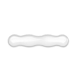 Коврик подставка под руки компьютерный Neon 36х8 см Прозрачный