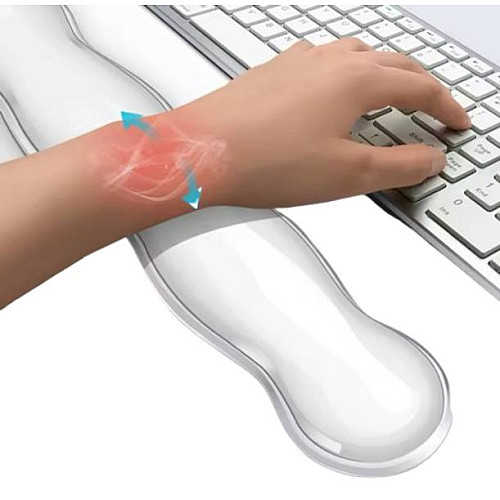 Коврик подставка под руки компьютерный Neon 36х8 см Прозрачный