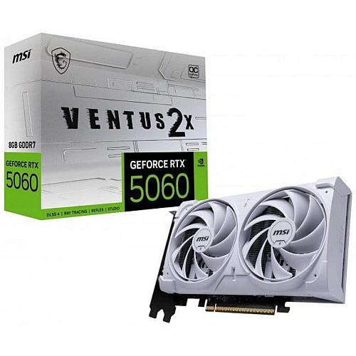 Видеокарта MSI GeForce RTX 5060 8GB Ventus 2X OC White (2817101740)