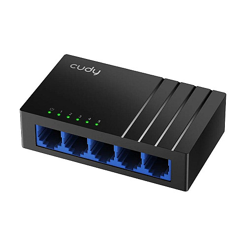 Комутатор неуправляємий гігабітний Cudy GS105D 5-портовий Чорний (2804811355)