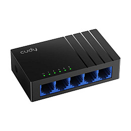 Комутатор неуправляємий гігабітний Cudy GS105D 5-портовий Чорний (2804811355)