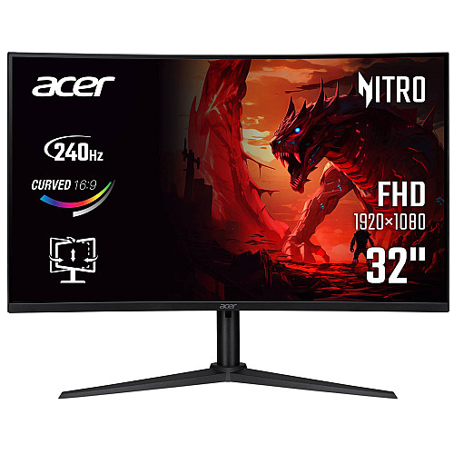 Монитор 31.5" Acer XZ320QW0bmiiphx UM.JX0EE.005 Black (7199617)