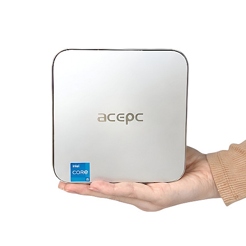 Мини-ПК Acepc PowerBox E3C Intel i5 12450H RAM 16GB SSD512 GB LAN Wi-Fi Bluetooth Windows 11 Pro Серый (2277)
