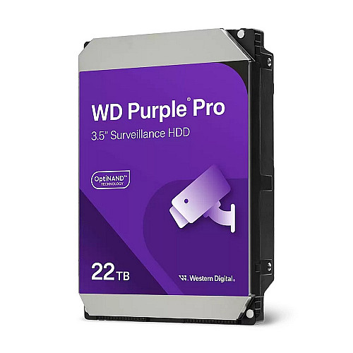 Жорсткий диск для відеоспостереження Western Digital 22TB WD Purple Pro WD221PURP AI (305492)