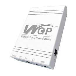 Бесперебійник mini ups WGP ІБП повербанк для wi fi роутерів 5v 9v 12v 10400 mAh Білий