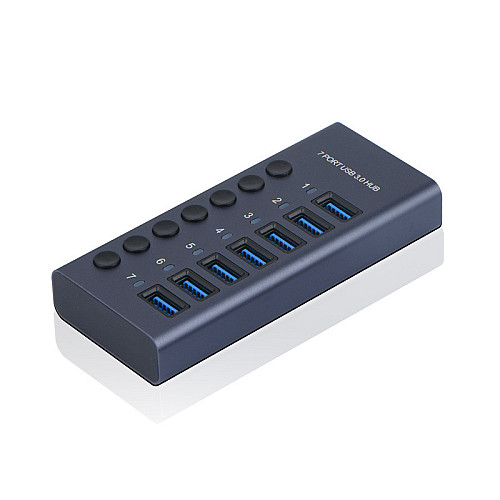 USB-хаб Digital USB 3.0 7 портів Сірий (HUB985B)