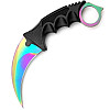 Сувенірний ніж Karambit Marble Fade CS:GO 18.5 см Різнокольоровий (2104619134)