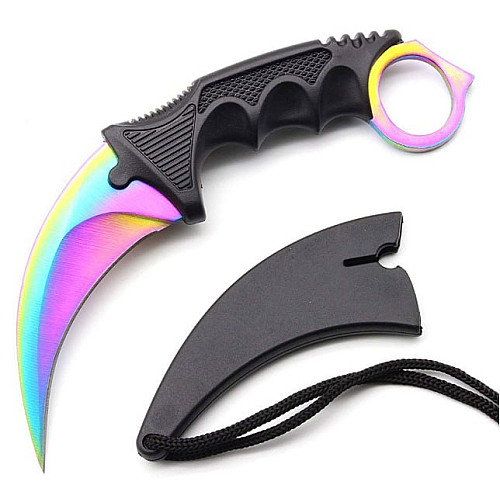 Сувенірний ніж Karambit Marble Fade CS:GO 18.5 см Різнокольоровий (2104619134)