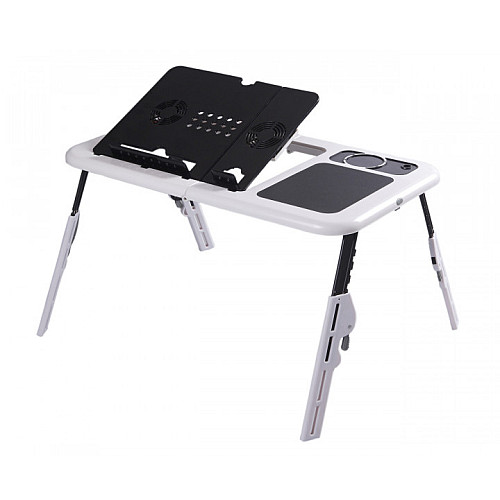 Столик для ноутбука E-Table LD09 15.6" Чорно-білий (683143766)