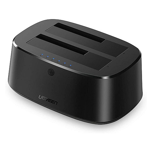 Універсальна подвійна док-станція Ugreen CM198 SATA 2.5 "/3.5" SSD/ HDD до 24 ТБ 2 x 12 ТБ