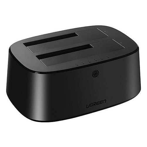 Універсальна подвійна док-станція Ugreen CM198 SATA 2.5 "/3.5" SSD/ HDD до 24 ТБ 2 x 12 ТБ