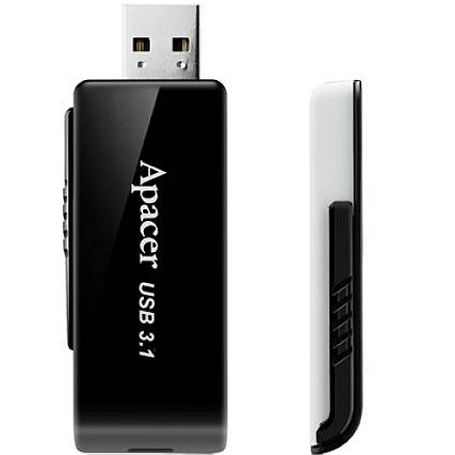 Flash Drive Apacer AH350 64GB (AP64GAH350B-1) Black (6360102)