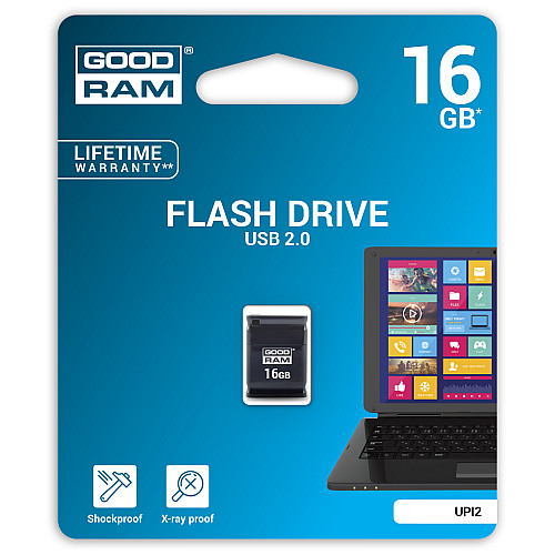Флеш-накопитель USB 16GB GOODRAM UPI2 (Piccolo) Black (UPI2-0160K0R11)