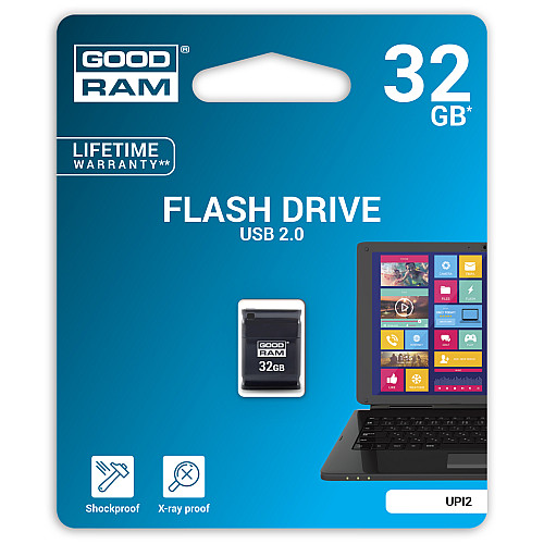 Флеш-накопитель USB 32GB GOODRAM UPI2 (Piccolo) Black (UPI2-0320K0R11)