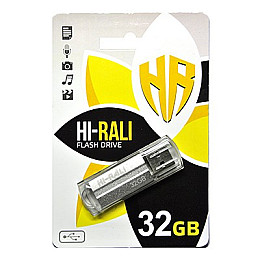 Флеш-накопитель USB 32GB Hi-Rali Corsair Series Silver (HI-32GBCORSL)