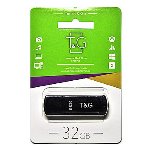 Флеш-накопитель USB 32GB T&G 011 Classic Series Black (TG011-32GBBK)