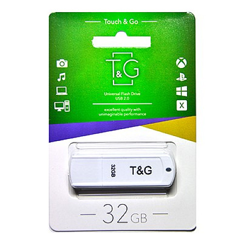 Флеш-накопитель USB 32GB T&G 011 Classic Series White (TG011-32GBWH)