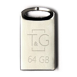 Флеш-накопитель USB 64GB T&G 105 Metal Series Silver (TG105-64G)