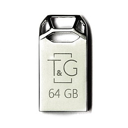 Флеш-накопитель USB 64GB T&G 110 Metal Series Silver (TG110-64G)