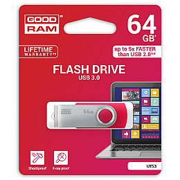 Флеш-накопитель USB3.0 64GB GOODRAM Twister Black (UTS3-0640K0R11)