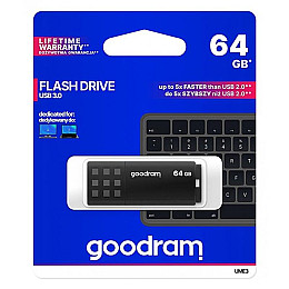 Флеш-накопитель USB3.0 64GB GOODRAM UME3 Black (UME3-0640K0R11)