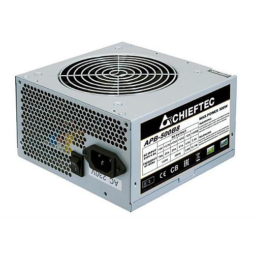 Блок питания Chieftec APB-500B8 Value, ATX 2.3, APFC, 12cm fan, КПД >80%, bulk