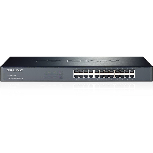 Коммутатор TP-LINK TL-SG1024 (24хGE, металл, монтаж в стойку)