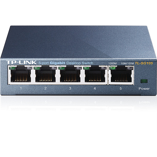 Коммутатор TP-Link TL-SG105 (5хGE, настольный, металл)