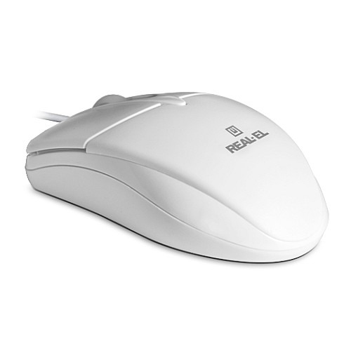 Мышь REAL-EL RM-211 White USB