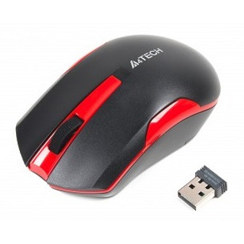 Мышь беспроводная A4Tech G3-200N Black/Red USB V-Track