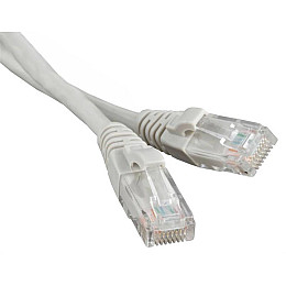 Патч-корд литой UTP Atcom RJ45 Cat.5e 10м серый