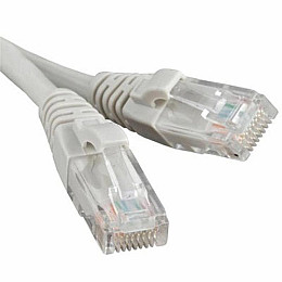 Патч-корд литой Atcom UTP RJ45 Cat.5e 15 м серый