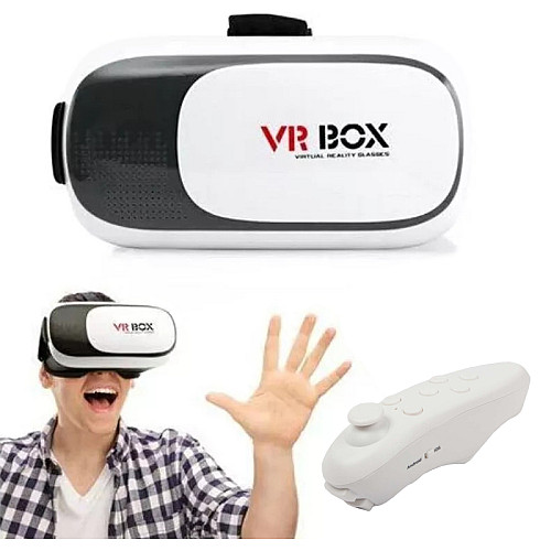 3D Очки віртуальної реальності з пультом управління для телефону VRBOX 2.0 ВиАр шолом