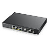 Комутатор ZYXEL GS1900-24EP (GS1900-24EP-EU0101F) (12xGE PoE, 12хGE, макс POE 130W, WebSmart)