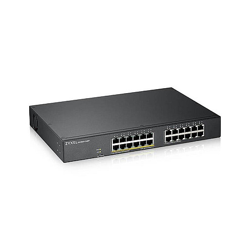 Комутатор ZYXEL GS1900-24EP (GS1900-24EP-EU0101F) (12xGE PoE, 12хGE, макс POE 130W, WebSmart)