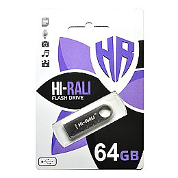 Флеш-накопитель USB 64GB Hi-Rali Shuttle Series Black (HI-64GBSHBK)