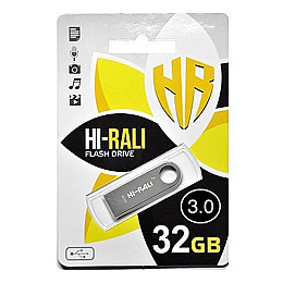 Флеш-накопитель USB3.0 32GB Hi-Rali Shuttle Series Silver (HI-32GB3SHSL)