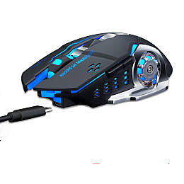 Мышь беспроводная игровая с подсветкой Sundy Q13 Black (528)